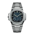 Nautilus Steel Blue Dial Moon Phase