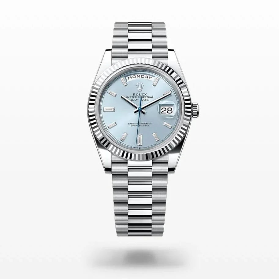 Rolex Day-Date 40 228236 "Ice Blue" Platinum