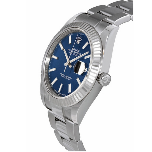 Luxury Watch Date Blue Oyster