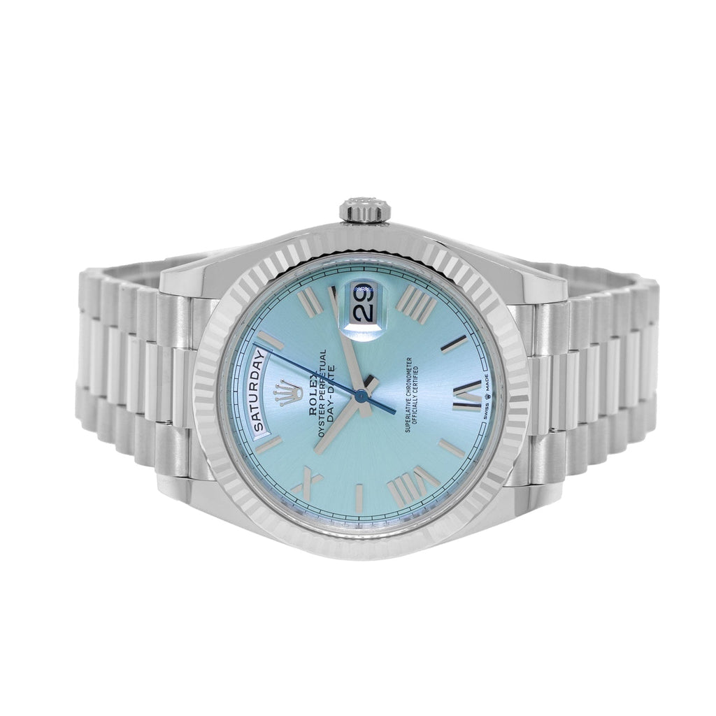 Rolex Day-Date 40 228236 "Ice Blue" Platinum